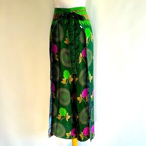 NWOT Silk Blend Reversible Wrap Pants - O/S